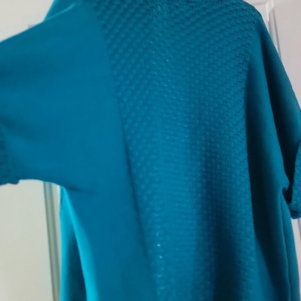 Ruby Rd. Turquoise Textured Cardigan - Picture 6 of 7